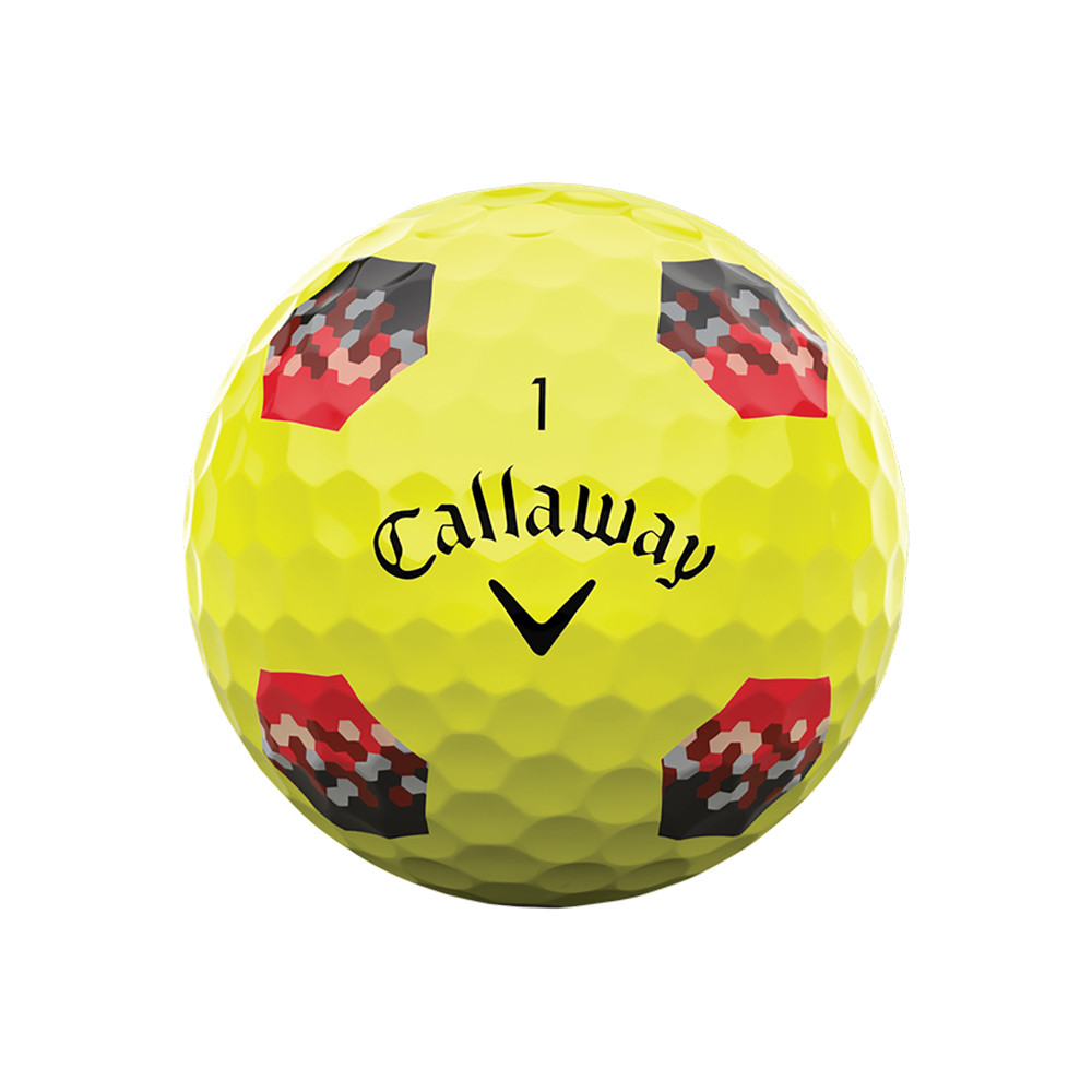 Callaway Chrome Tour TruTrack Yellow Golf Balls - Prior Generation